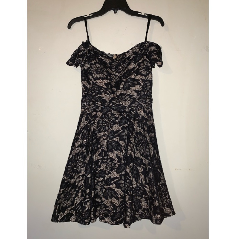 Black and Tan homecoming dress